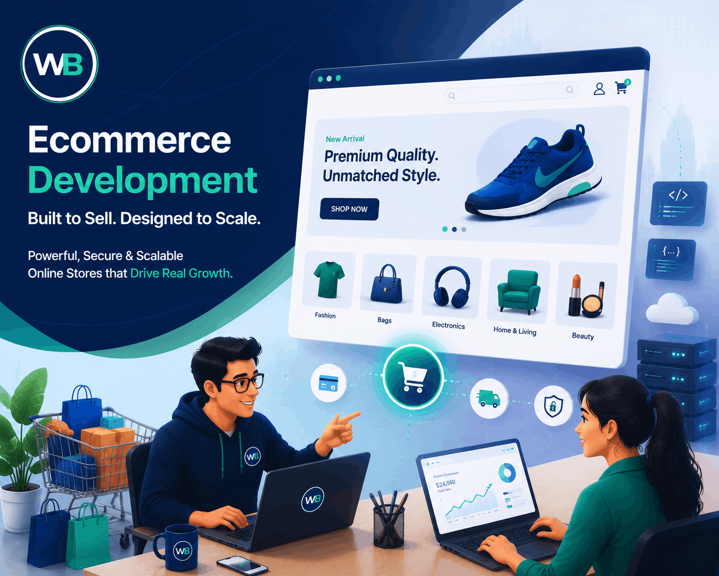 E-commerce store dashboard interface